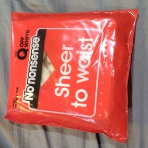 Vintage No Nonsense Sheer To Waist Pantyhose size q off white